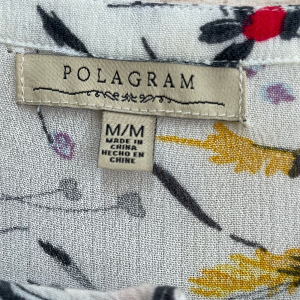 POLAGRAM FLORAL MINI DRESS IN CREAM - Picture 4 of 6
